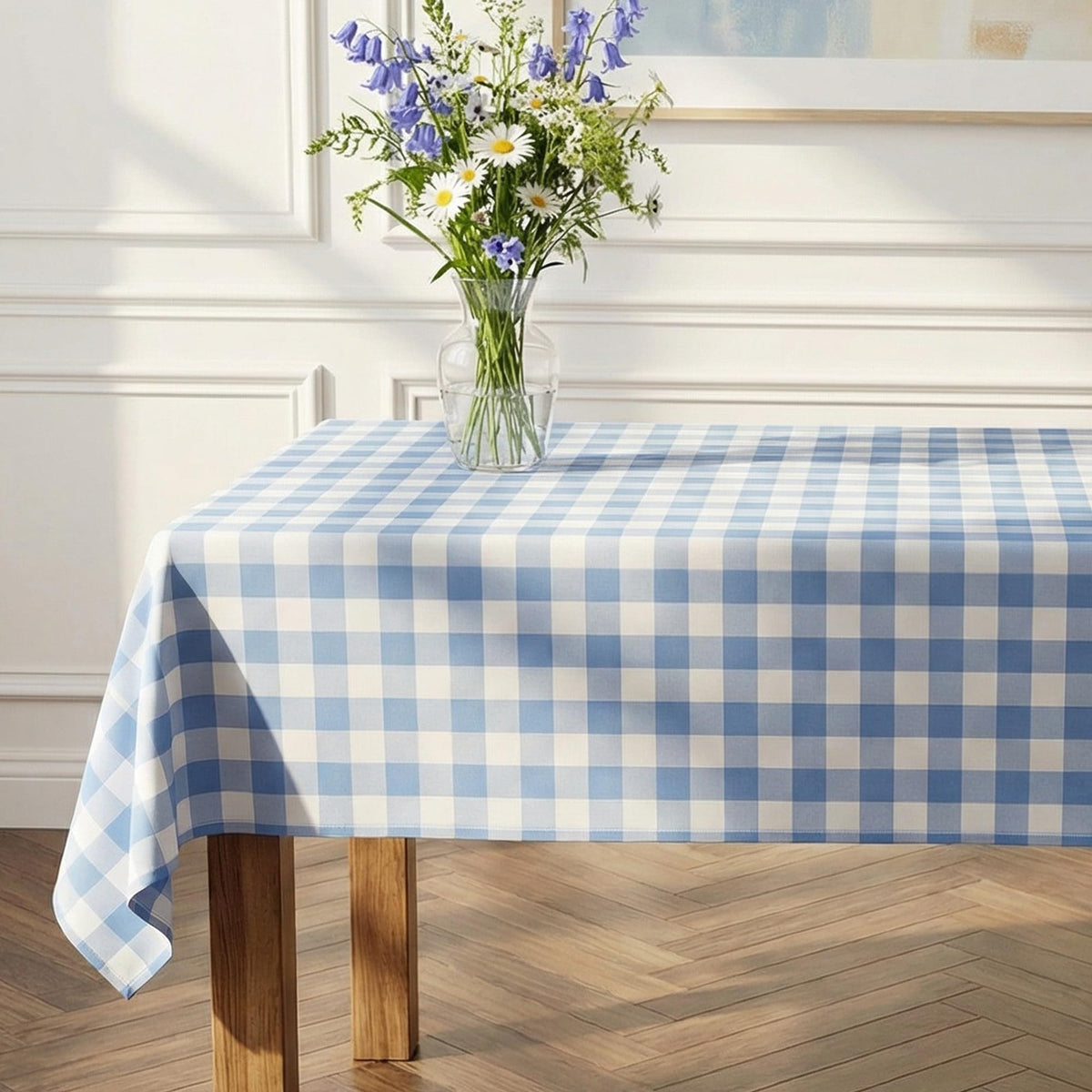 Red White Buffalo Plaid Waterproof Tablecloth for Outdoor Use Picnic Table Cover for Holiday Dinner, Farmhouse Kitchen, Patio Dining, Reusable Checkered Table Cloth, W60 x L84 in