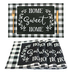 Farmhouse Teal Placemats Set of 4 Thankful Blessed Table Mats