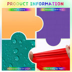 mwellewm 6Pc Plastic Table Cloth Disposable Tablecloth for Rectangle Tables