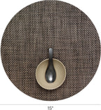 Chilewich Basketweave Placemats, Woven Round Placemats Set of 4