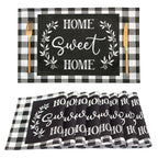Farmhouse Teal Placemats Set of 4 Thankful Blessed Table Mats