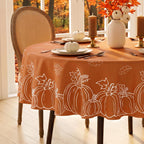 Softalker Fall Tablecloth Rectangle 60 x 84 Inch, Thanksgiving Home Decor