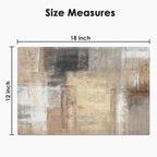 Emvency Farmhouse Placemats Set of 4, 12x18 Inch, Modern Abstract