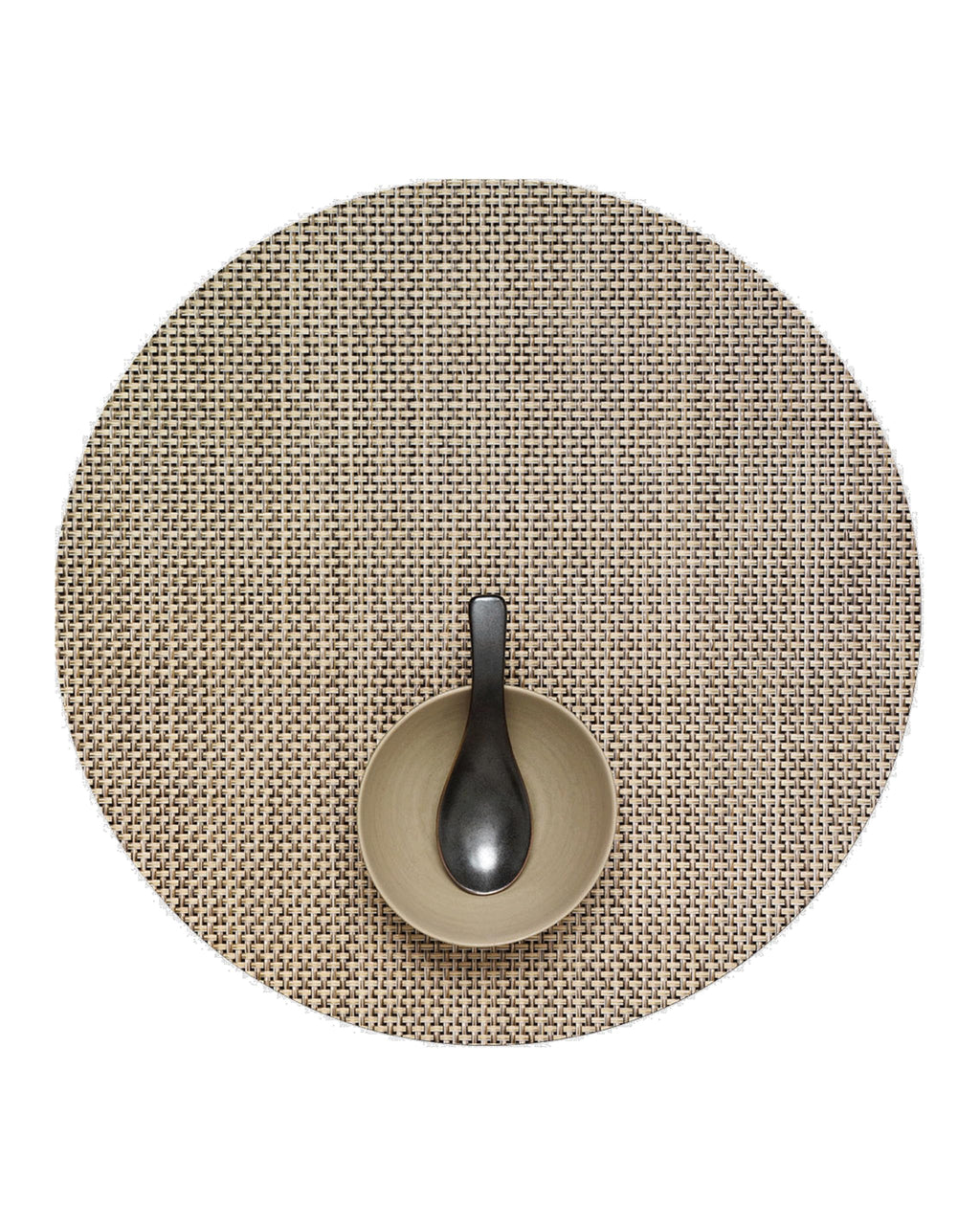 Chilewich Basketweave Placemats, Woven Round Placemats Set of 4