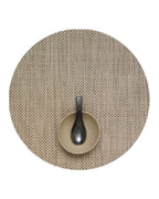 Chilewich Basketweave Placemats, Woven Round Placemats Set of 4