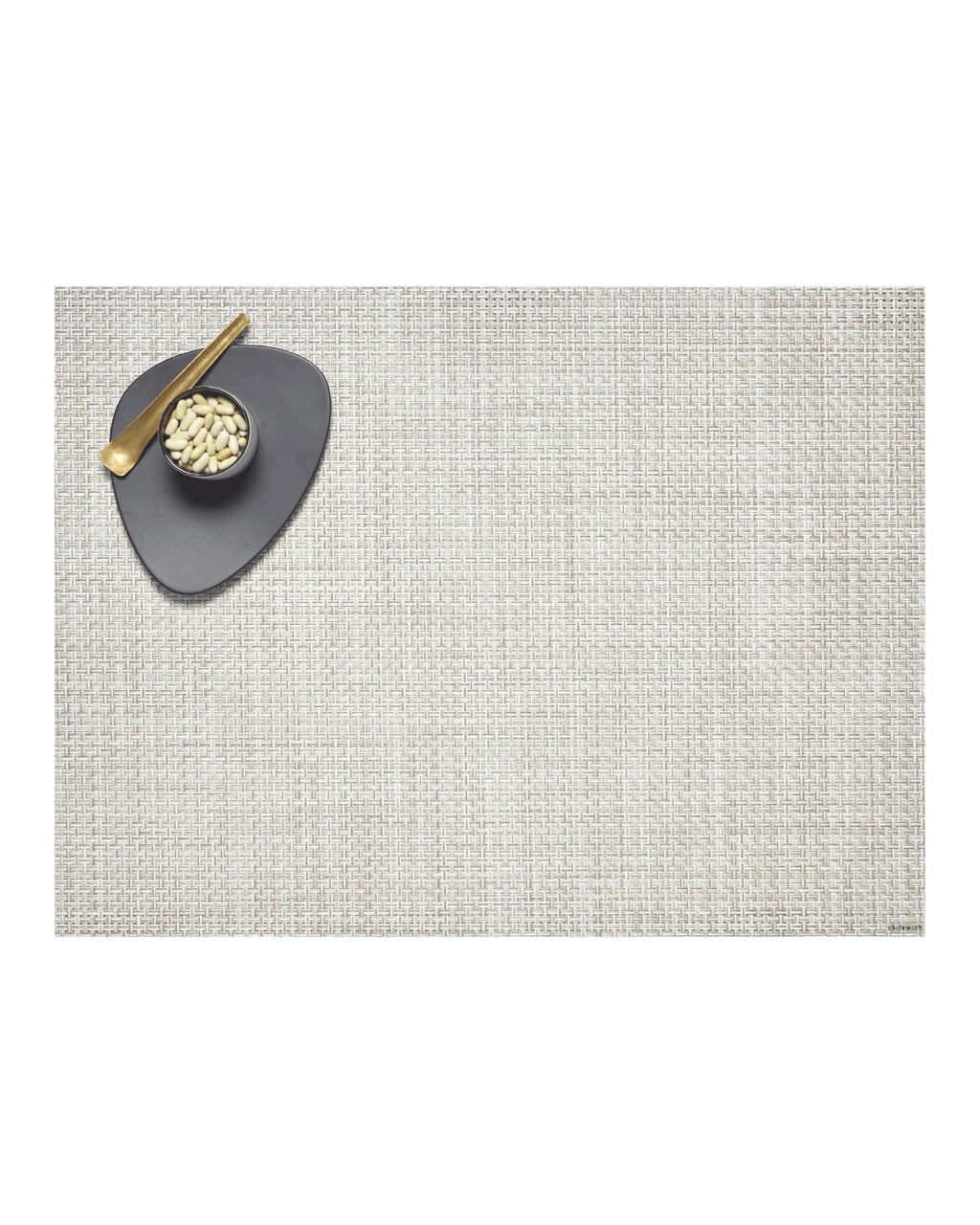 Chilewich Basketweave Placemats, Woven Round Placemats Set of 4