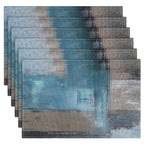 Emvency Farmhouse Placemats Set of 4, 12x18 Inch, Modern Abstract