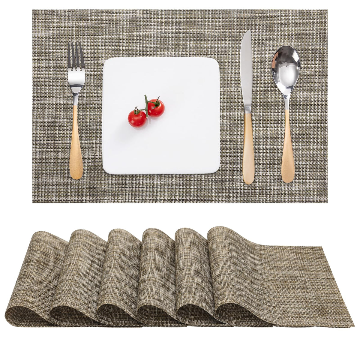 Myir JUN Placemats Set of 8 Kitchen and Dining Table Placemats