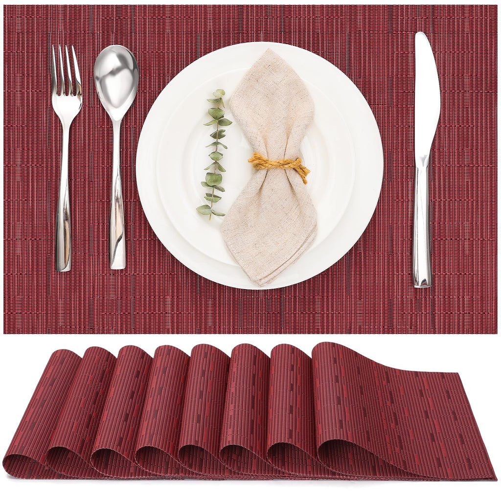 Myir JUN Placemats Set of 8 Kitchen and Dining Table Placemats
