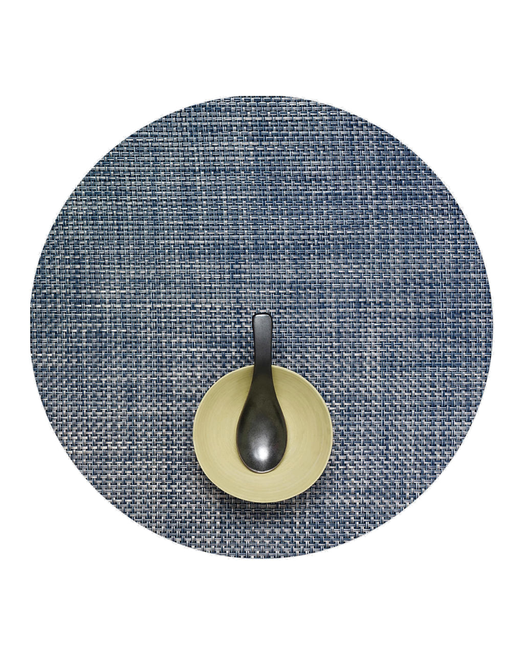 Chilewich Basketweave Placemats, Woven Round Placemats Set of 4
