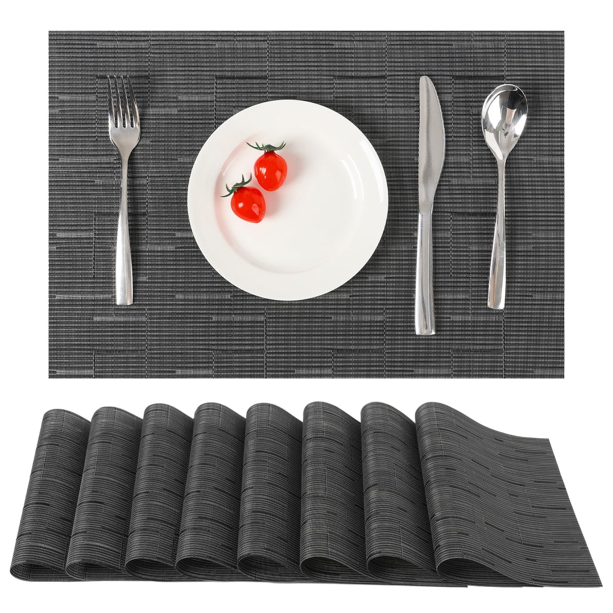 Myir JUN Placemats Set of 8 Kitchen and Dining Table Placemats