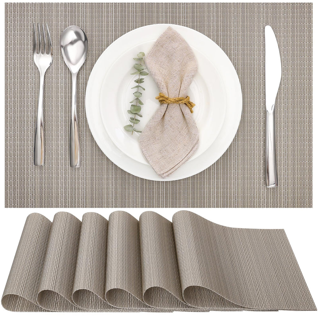 Myir JUN Placemats Set of 8 Kitchen and Dining Table Placemats