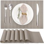 Myir JUN Placemats Set of 8 Kitchen and Dining Table Placemats