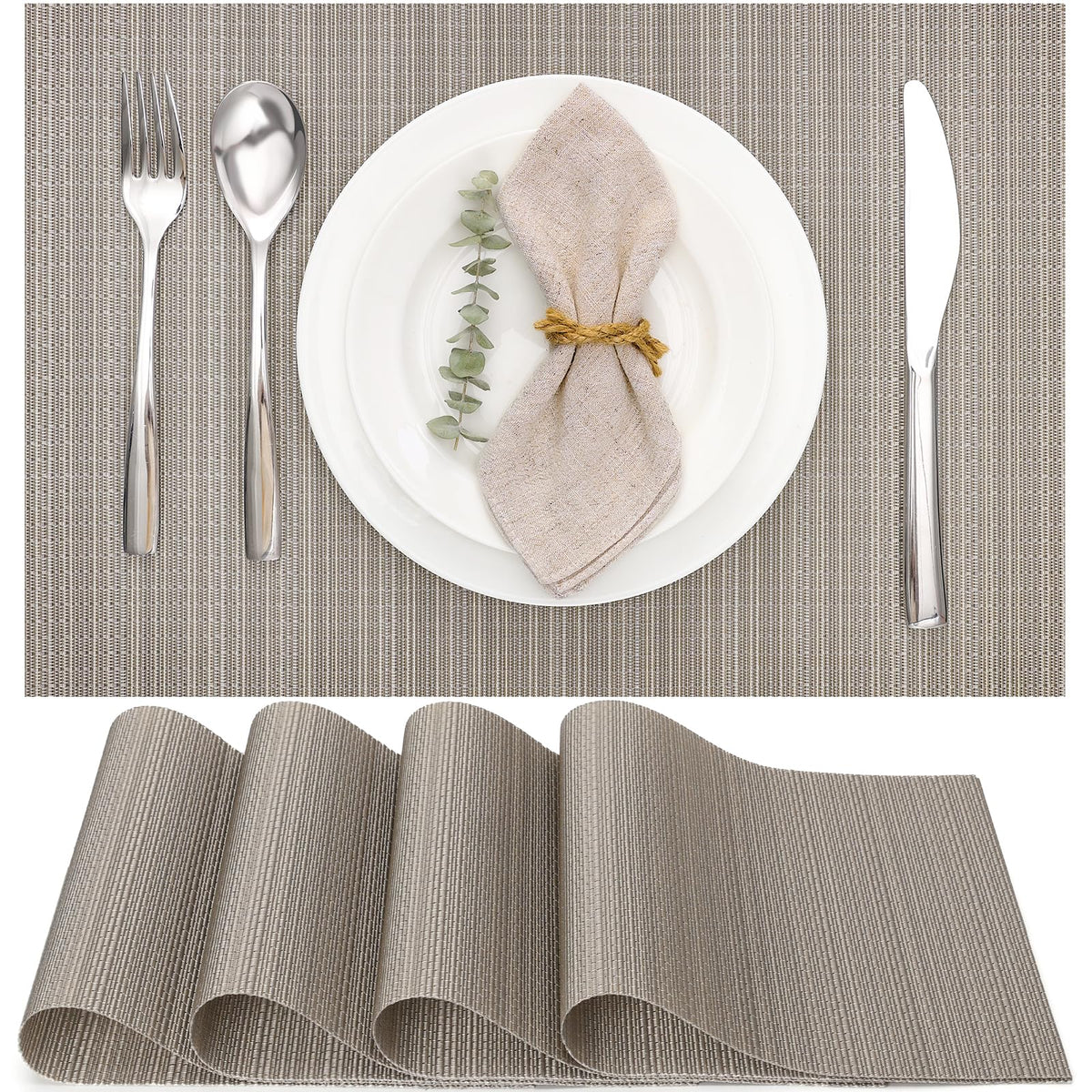 Myir JUN Placemats Set of 8 Kitchen and Dining Table Placemats