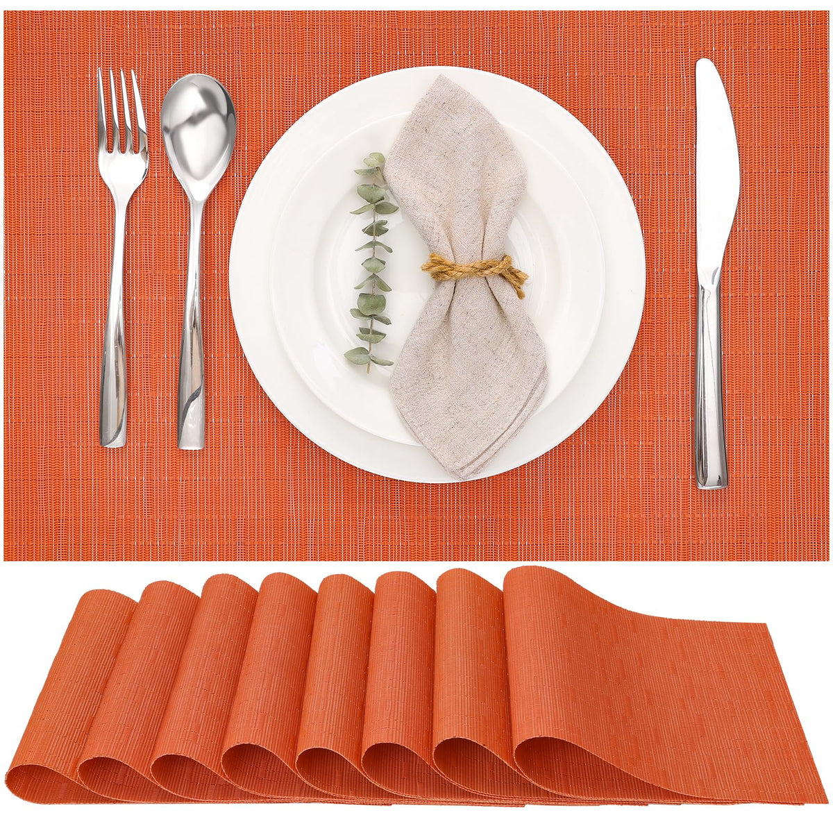 Myir JUN Placemats Set of 8 Kitchen and Dining Table Placemats