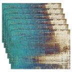 Emvency Farmhouse Placemats Set of 4, 12x18 Inch, Modern Abstract