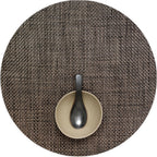 Chilewich Basketweave Placemats, Woven Round Placemats Set of 4