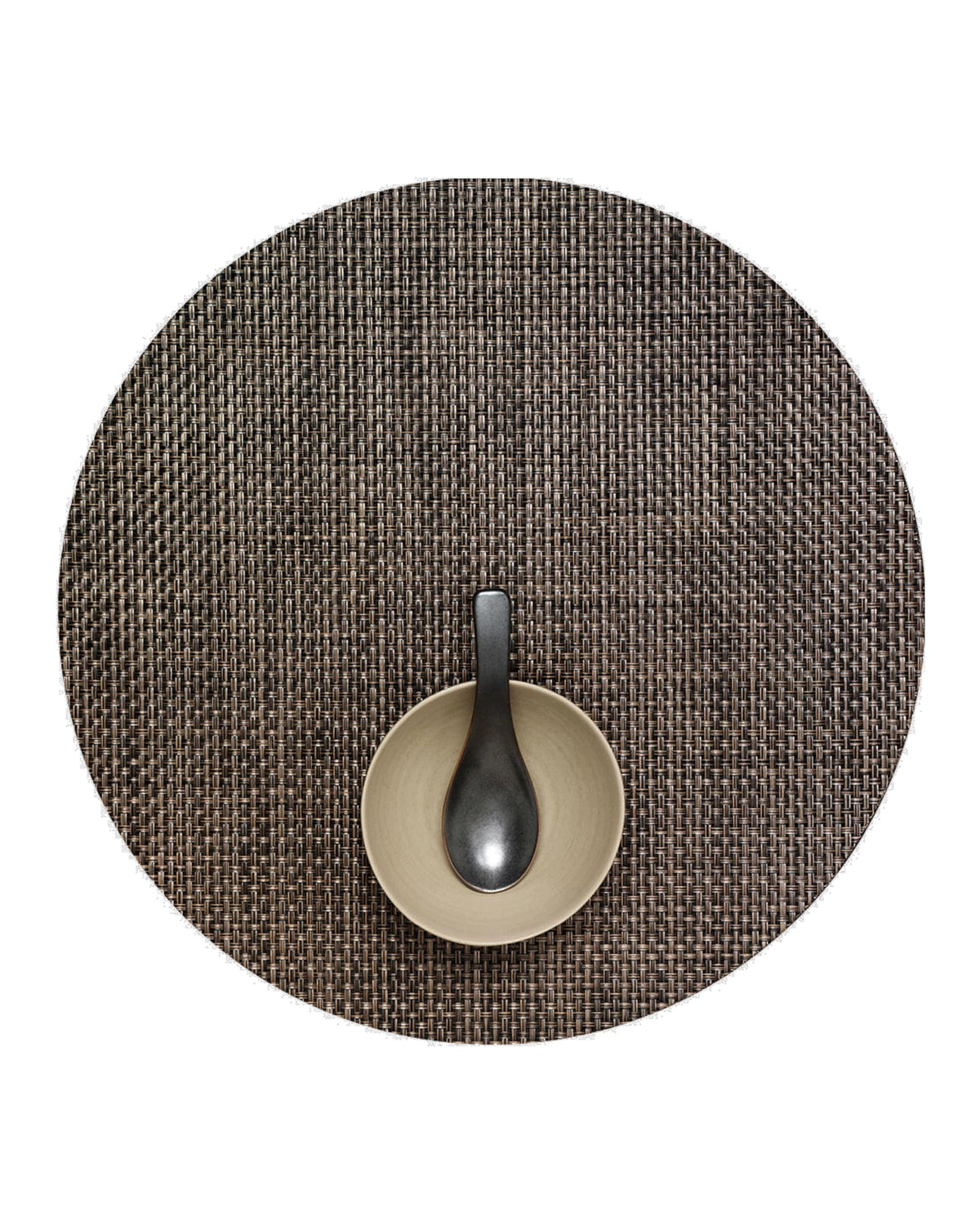 Chilewich Basketweave Placemats, Woven Round Placemats Set of 4