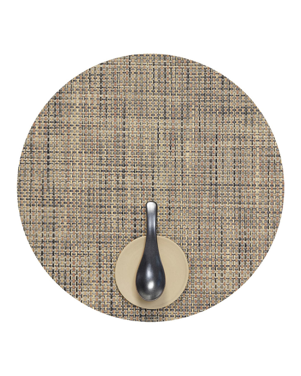 Chilewich Basketweave Placemats, Woven Round Placemats Set of 4