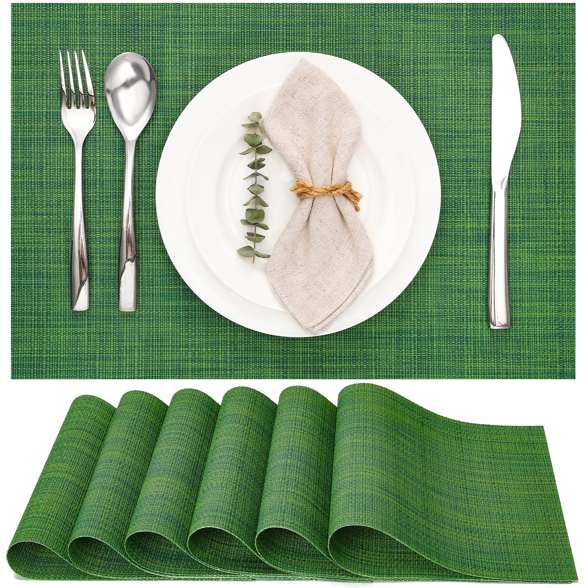 Myir JUN Placemats Set of 8 Kitchen and Dining Table Placemats