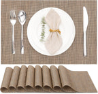 Myir JUN Placemats Set of 8 Kitchen and Dining Table Placemats