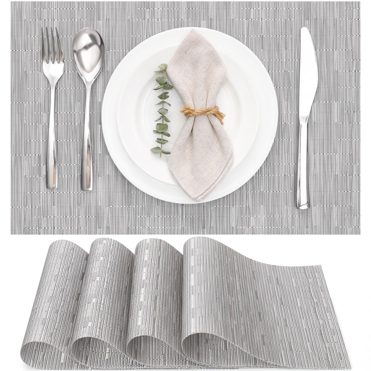 Myir JUN Placemats Set of 8 Kitchen and Dining Table Placemats
