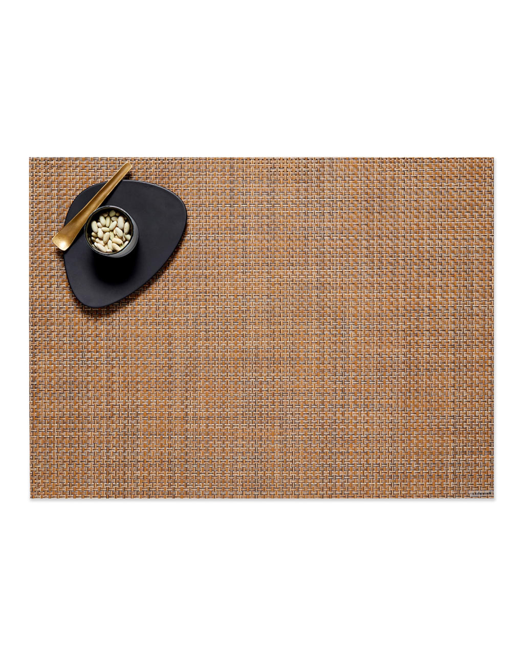 Chilewich Basketweave Placemats, Woven Round Placemats Set of 4