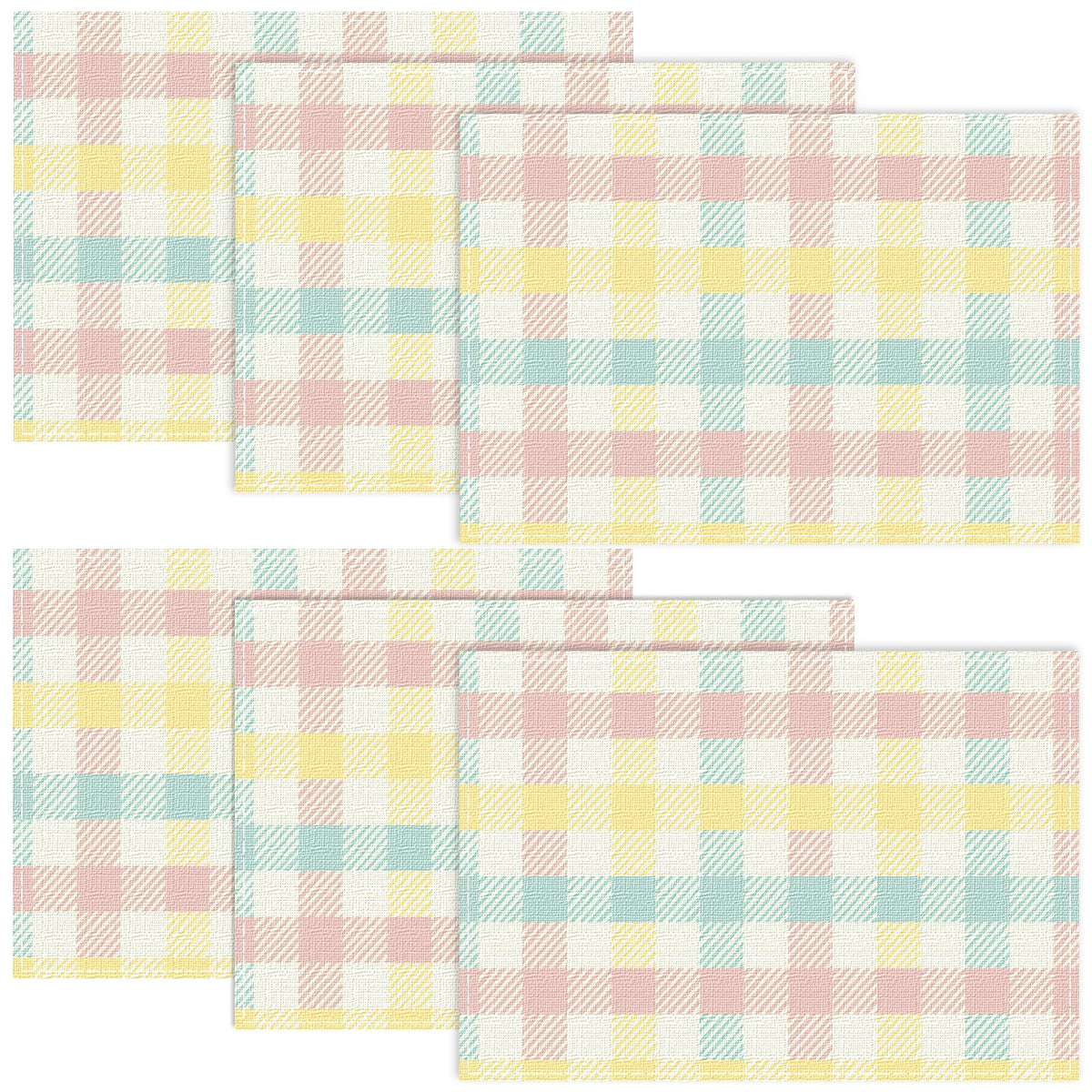 Niviy Placemats, Placemats Set of 4 Washable Place Mats, Green 12" x 18"
