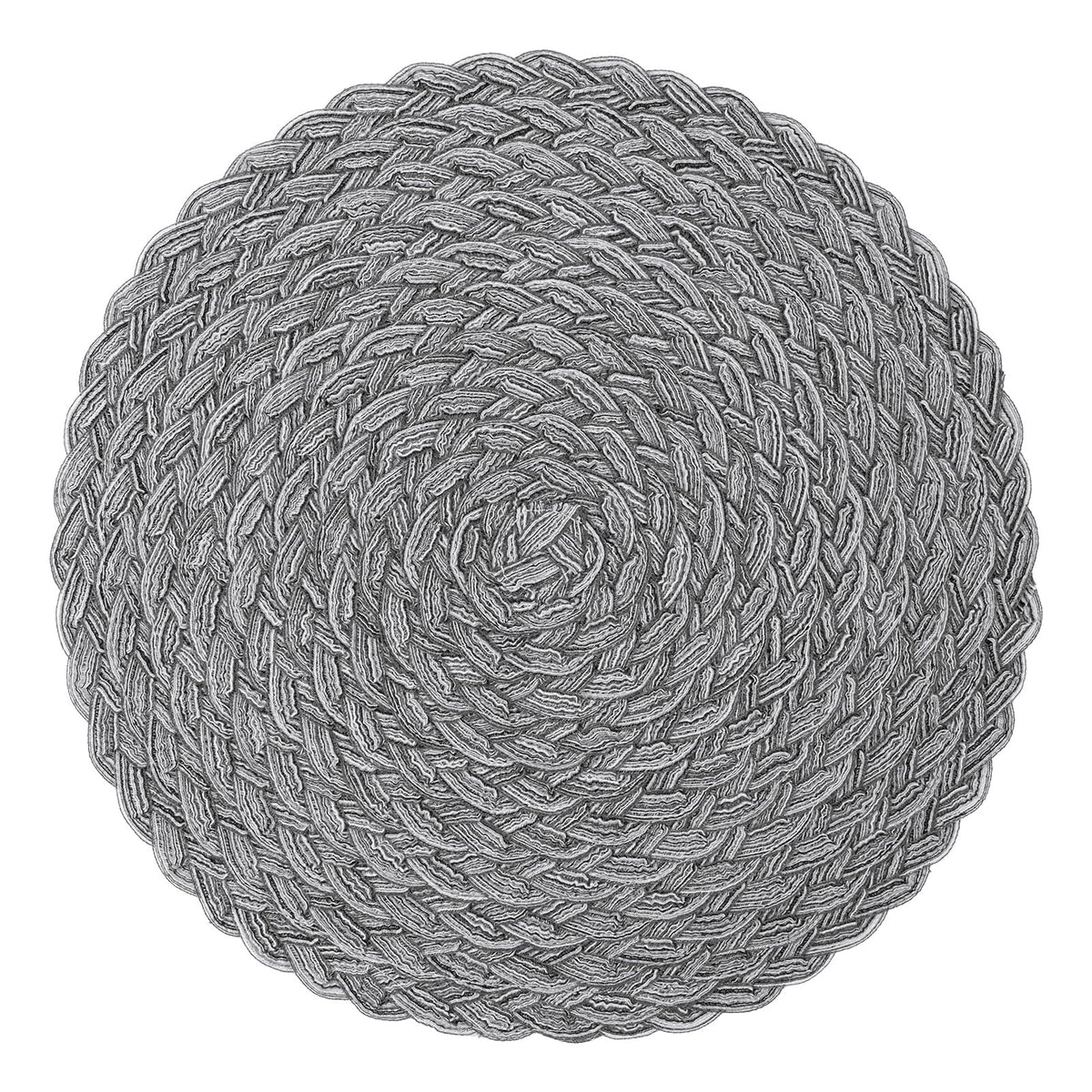 Topotdor Round Placemats Set of 6,Washable Woven Table Mats,Pink