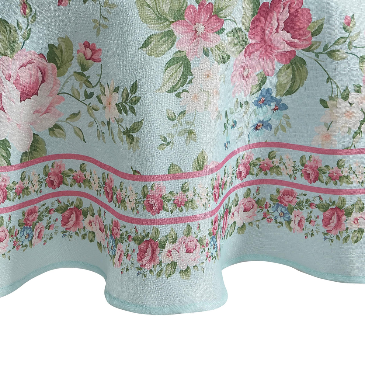 Threadmade Vintage Floral Garden Tablecloth, Multicolor - 60" W x 120" L